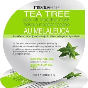 3 Pack Masque Bar Tea Tree Peel-Off Modeling Mask Pack of Three Soothing NIB